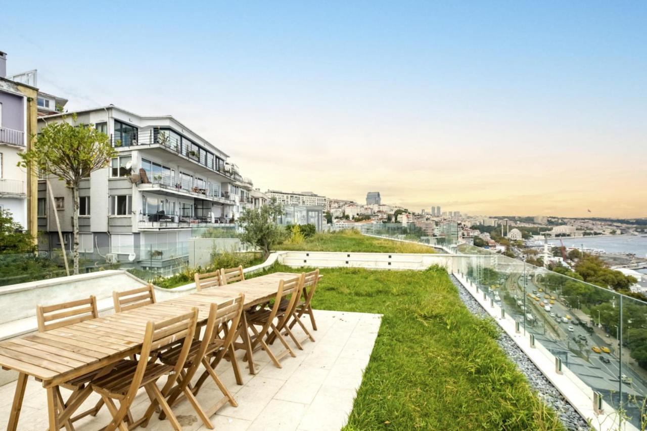Excellent Flat W 360 Bosphorus View In Cihangir Istanbul Exterior foto